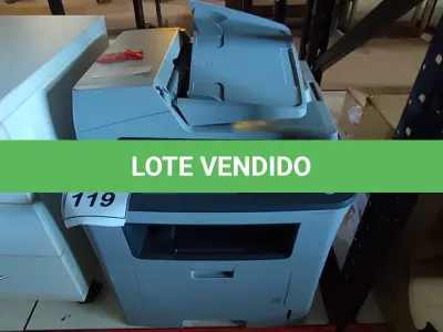 LOTE 119 - 01 IMPRESSORA MULTIFUNCIONAL SCX-5835FN SAMSUNG. (NO ESTADO) ATENÇÃO! FAZER A VISITAÇÃO ANTES DE ARREMATAR, NÃO SABEMOS SE FUNCIONA, LEILÃO NÃO TEM GARANTIA E NEM DEVOLUÇÃO, SUJEITO A POSSÍVEIS AVARIAS VISÍVEIS/OCULTAS E/OU AUSÊNCIA DE COMPONENTES.