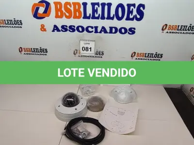 LOTE 081 - 01 CÂMERA DE SEGURANÇA DOME AXIS P3343-VE 12MM. (NO ESTADO) ATENÇÃO! FAZER A VISITAÇÃO ANTES DE ARREMATAR, NÃO SABEMOS SE FUNCIONA, LEILÃO NÃO TEM GARANTIA E NEM DEVOLUÇÃO, SUJEITO A POSSÍVEIS AVARIAS VISÍVEIS/OCULTAS E/OU AUSÊNCIA DE COMPONENTES.
