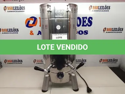 LOTE 270 - 01 CAFETEIRA ELÉTRICA INOX. (NO ESTADO) ATENÇÃO! FAZER A VISITAÇÃO ANTES DE ARREMATAR, NÃO SABEMOS SE FUNCIONA, LEILÃO NÃO TEM GARANTIA E NEM DEVOLUÇÃO, SUJEITO A POSSÍVEIS AVARIAS VISÍVEIS/OCULTAS E/OU AUSÊNCIA DE COMPONENTES.