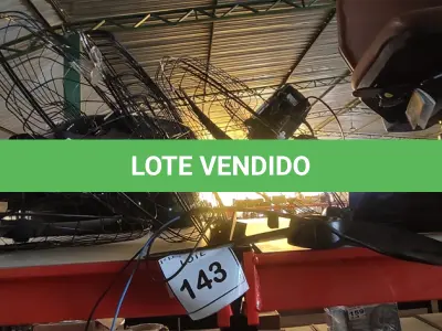 LOTE 143 - 04 VENTILADORES DE PAREDE. (NO ESTADO) ATENÇÃO! FAZER A VISITAÇÃO ANTES DE ARREMATAR, NÃO SABEMOS SE FUNCIONA, LEILÃO NÃO TEM GARANTIA E NEM DEVOLUÇÃO, SUJEITO A POSSÍVEIS AVARIAS VISÍVEIS/OCULTAS E/OU AUSÊNCIA DE COMPONENTES.