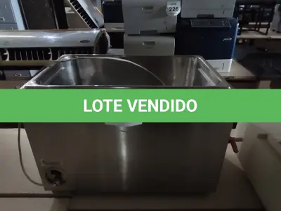 LOTE 268 - 01 LAVADORA ULTRASSÔNICA COMPUTADORIZADA INOX. (NO ESTADO) ATENÇÃO! FAZER A VISITAÇÃO ANTES DE ARREMATAR, NÃO SABEMOS SE FUNCIONA, LEILÃO NÃO TEM GARANTIA E NEM DEVOLUÇÃO, SUJEITO A POSSÍVEIS AVARIAS VISÍVEIS/OCULTAS E/OU AUSÊNCIA DE COMPONENTES.
