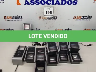 LOTE 196 - 11 LEITORES BIOMÉTRICOS MODELO SUPREMA MARCA AKIYAMA. (NO ESTADO) ATENÇÃO! FAZER A VISITAÇÃO ANTES DE ARREMATAR, NÃO SABEMOS SE FUNCIONA, LEILÃO NÃO TEM GARANTIA E NEM DEVOLUÇÃO, SUJEITO A POSSÍVEIS AVARIAS VISÍVEIS/OCULTAS E/OU AUSÊNCIA DE COMPONENTES.