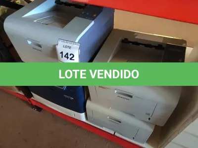LOTE 142 - 04 IMPRESSORAS, SENDO 03 MODELOS ML 3471ND MARCA SAMSUNG E 01 IMPRESSORA PHASER 4600 MARCA XEROX. (NO ESTADO) ATENÇÃO! FAZER A VISITAÇÃO ANTES DE ARREMATAR, NÃO SABEMOS SE FUNCIONA, LEILÃO NÃO TEM GARANTIA E NEM DEVOLUÇÃO, SUJEITO A POSSÍVEIS AVARIAS VISÍVEIS/OCULTAS E/OU AUSÊNCIA DE COMPONENTES.