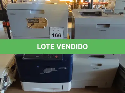 LOTE 166 - 04 IMPRESSORAS, SENDO 03 MODELOS ML-3561ND MARCA SAMSUNG E 01 IMPRESSORA PHASER 4600 MARCAS XEROX. (NO ESTADO) ATENÇÃO! FAZER A VISITAÇÃO ANTES DE ARREMATAR, NÃO SABEMOS SE FUNCIONA, LEILÃO NÃO TEM GARANTIA E NEM DEVOLUÇÃO, SUJEITO A POSSÍVEIS AVARIAS VISÍVEIS/OCULTAS E/OU AUSÊNCIA DE COMPONENTES.
