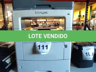 LOTE 111 - 01 IMPRESSORA MULTIFUNCIONAL MX611DE MARCA LEXMARK. (NO ESTADO) ATENÇÃO! FAZER A VISITAÇÃO ANTES DE ARREMATAR, NÃO SABEMOS SE FUNCIONA, LEILÃO NÃO TEM GARANTIA E NEM DEVOLUÇÃO, SUJEITO A POSSÍVEIS AVARIAS VISÍVEIS/OCULTAS E/OU AUSÊNCIA DE COMPONENTES.