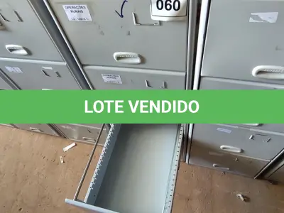 LOTE 060 - 01 ARQUIVO DE AÇO 04 GAVETAS. (NO ESTADO) ATENÇÃO! FAZER A VISITAÇÃO ANTES DE ARREMATAR, NÃO SABEMOS SE FUNCIONA, LEILÃO NÃO TEM GARANTIA E NEM DEVOLUÇÃO, SUJEITO A POSSÍVEIS AVARIAS VISÍVEIS/OCULTAS E/OU AUSÊNCIA DE COMPONENTES.