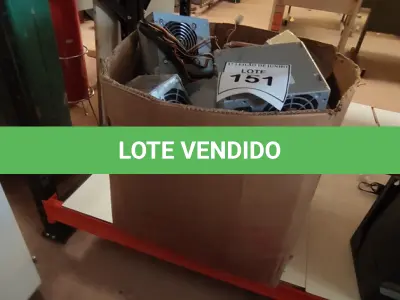 LOTE 151 - 01 LOTE COM DIVERSAS FONTES DE ALIMENTAÇÃO PARA COMPUTADOR. (NO ESTADO) ATENÇÃO! FAZER A VISITAÇÃO ANTES DE ARREMATAR, NÃO SABEMOS SE FUNCIONA, LEILÃO NÃO TEM GARANTIA E NEM DEVOLUÇÃO, SUJEITO A POSSÍVEIS AVARIAS VISÍVEIS/OCULTAS E/OU AUSÊNCIA DE COMPONENTES.