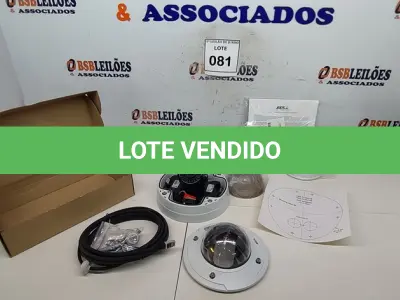 LOTE 081 - 01 CÂMERA DE SEGURANÇA DOME AXIS P3343-VE 12MM. (NO ESTADO) ATENÇÃO! FAZER A VISITAÇÃO ANTES DE ARREMATAR, NÃO SABEMOS SE FUNCIONA, LEILÃO NÃO TEM GARANTIA E NEM DEVOLUÇÃO, SUJEITO A POSSÍVEIS AVARIAS VISÍVEIS/OCULTAS E/OU AUSÊNCIA DE COMPONENTES.