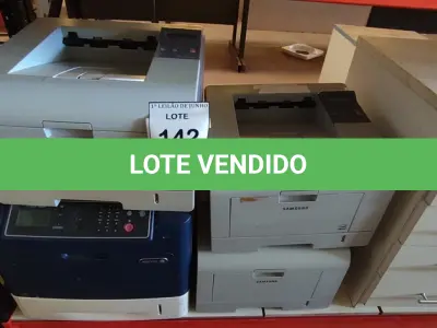 LOTE 142 - 04 IMPRESSORAS, SENDO 03 MODELOS ML 3471ND MARCA SAMSUNG E 01 IMPRESSORA PHASER 4600 MARCA XEROX. (NO ESTADO) ATENÇÃO! FAZER A VISITAÇÃO ANTES DE ARREMATAR, NÃO SABEMOS SE FUNCIONA, LEILÃO NÃO TEM GARANTIA E NEM DEVOLUÇÃO, SUJEITO A POSSÍVEIS AVARIAS VISÍVEIS/OCULTAS E/OU AUSÊNCIA DE COMPONENTES.