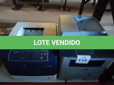 LOTE 114 - 02 IMPRESSORAS, SENDO 01 MULTIFUNCIONAL A LASER SCX-5835NX MARCA SAMSUNG E 01 PHASER 4.600.  (NO ESTADO) ATENÇÃO! FAZER A VISITAÇÃO ANTES DE ARREMATAR, NÃO SABEMOS SE FUNCIONA, LEILÃO NÃO TEM GARANTIA E NEM DEVOLUÇÃO, SUJEITO A POSSÍVEIS AVARIAS VISÍVEIS/OCULTAS E/OU AUSÊNCIA DE COMPONENTES.