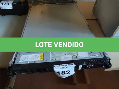 LOTE 182 - 01 GABINETE SERVIDOR MARCA IBM. (NO ESTADO) A TENÇÃO! FAZER A VISITAÇÃO ANTES DE ARREMATAR, NÃO SABEMOS SE FUNCIONA, LEILÃO NÃO TEM GARANTIA E NEM DEVOLUÇÃO, SUJEITO A POSSÍVEIS AVARIAS VISÍVEIS/OCULTAS E/OU AUSÊNCIA DE COMPONENTES.