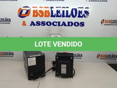 LOTE 146 - 01 ESTABILIZADOR E 01 TRANSFORMADOR ISOLADOR. (NO ESTADO) ATENÇÃO! FAZER A VISITAÇÃO ANTES DE ARREMATAR, NÃO SABEMOS SE FUNCIONA, LEILÃO NÃO TEM GARANTIA E NEM DEVOLUÇÃO, SUJEITO A POSSÍVEIS AVARIAS VISÍVEIS/OCULTAS E/OU AUSÊNCIA DE COMPONENTES.