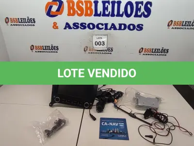 LOTE 003 - 01 CENTRAL MULTIMÍDIA SENTRA 121V. (NO ESTADO) ATENÇÃO! FAZER A VISITAÇÃO ANTES DE ARREMATAR, NÃO SABEMOS SE FUNCIONA, LEILÃO NÃO TEM GARANTIA E NEM DEVOLUÇÃO, SUJEITO A POSSÍVEIS AVARIAS VISÍVEIS/OCULTAS E/OU AUSÊNCIA DE COMPONENTES.