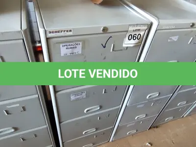 LOTE 060 - 01 ARQUIVO DE AÇO 04 GAVETAS. (NO ESTADO) ATENÇÃO! FAZER A VISITAÇÃO ANTES DE ARREMATAR, NÃO SABEMOS SE FUNCIONA, LEILÃO NÃO TEM GARANTIA E NEM DEVOLUÇÃO, SUJEITO A POSSÍVEIS AVARIAS VISÍVEIS/OCULTAS E/OU AUSÊNCIA DE COMPONENTES.
