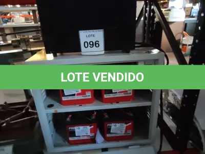 LOTE 096 - 01 NOBREAK MARCA LACERDA E 01 BANCO DE BATERIAS COM 04 BATERIAS. (NO ESTADO) ATENÇÃO! FAZER A VISITAÇÃO ANTES DE ARREMATAR, NÃO SABEMOS SE FUNCIONA, LEILÃO NÃO TEM GARANTIA E NEM DEVOLUÇÃO, SUJEITO A POSSÍVEIS AVARIAS VISÍVEIS/OCULTAS E/OU AUSÊNCIA DE COMPONENTES.
