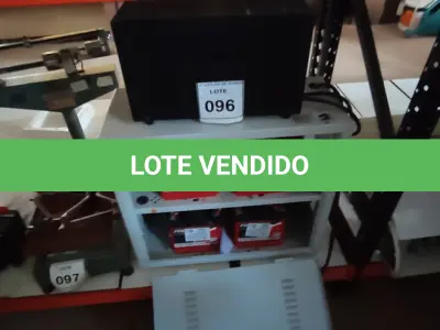 LOTE 096 - 01 NOBREAK MARCA LACERDA E 01 BANCO DE BATERIAS COM 04 BATERIAS. (NO ESTADO) ATENÇÃO! FAZER A VISITAÇÃO ANTES DE ARREMATAR, NÃO SABEMOS SE FUNCIONA, LEILÃO NÃO TEM GARANTIA E NEM DEVOLUÇÃO, SUJEITO A POSSÍVEIS AVARIAS VISÍVEIS/OCULTAS E/OU AUSÊNCIA DE COMPONENTES.