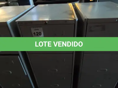 LOTE 120 - 01 ARQUIVO DE AÇO 04 GAVETAS. (NO ESTADO) ATENÇÃO! FAZER A VISITAÇÃO ANTES DE ARREMATAR, NÃO SABEMOS SE FUNCIONA, LEILÃO NÃO TEM GARANTIA E NEM DEVOLUÇÃO, SUJEITO A POSSÍVEIS AVARIAS VISÍVEIS/OCULTAS E/OU AUSÊNCIA DE COMPONENTES.