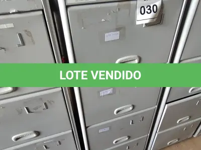 LOTE 030 - 01 ARQUIVO DE AÇO 04 GAVETAS. (NO ESTADO) ATENÇÃO! FAZER A VISITAÇÃO ANTES DE ARREMATAR, NÃO SABEMOS SE FUNCIONA, LEILÃO NÃO TEM GARANTIA E NEM DEVOLUÇÃO, SUJEITO A POSSÍVEIS AVARIAS VISÍVEIS/OCULTAS E/OU AUSÊNCIA DE COMPONENTES.