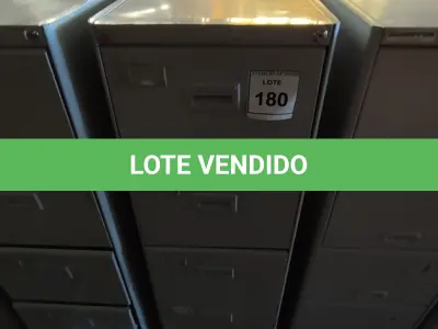 LOTE 180 - 01 ARQUIVO DE AÇO 04 GAVETAS. (NO ESTADO) ATENÇÃO! FAZER A VISITAÇÃO ANTES DE ARREMATAR, NÃO SABEMOS SE FUNCIONA, LEILÃO NÃO TEM GARANTIA E NEM DEVOLUÇÃO, SUJEITO A POSSÍVEIS AVARIAS VISÍVEIS/OCULTAS E/OU AUSÊNCIA DE COMPONENTES.