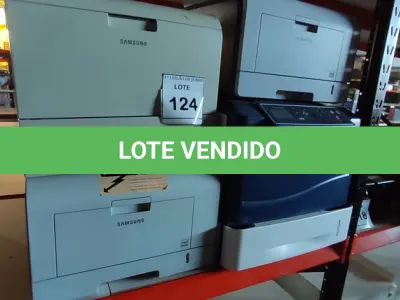 LOTE 124 - 04 IMPRESSORAS, SENDO 03 MODELOS ML 3561ND, ML3471 MARCA SAMSUNG E 01 IMPRESSORA MULTIFUNCIONAL PHASER 4600 MARCAS XEROX. (NO ESTADO) ATENÇÃO! FAZER A VISITAÇÃO ANTES DE ARREMATAR, NÃO SABEMOS SE FUNCIONA, LEILÃO NÃO TEM GARANTIA E NEM DEVOLUÇÃO, SUJEITO A POSSÍVEIS AVARIAS VISÍVEIS/OCULTAS E/OU AUSÊNCIA DE COMPONENTES.