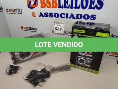LOTE 037 - 01 CAIXA DE SOM ECOPOWER KARAOKÊ BLUETOOTH MODELO EP-2220 COM CONTROLE, CARREGADOR E MICROFONE COLORIDO. (NO ESTADO) ATENÇÃO! FAZER A VISITAÇÃO ANTES DE ARREMATAR, NÃO SABEMOS SE FUNCIONA, LEILÃO NÃO TEM GARANTIA E NEM DEVOLUÇÃO, SUJEITO A POSSÍVEIS AVARIAS VISÍVEIS/OCULTAS E/OU AUSÊNCIA DE COMPONENTES.