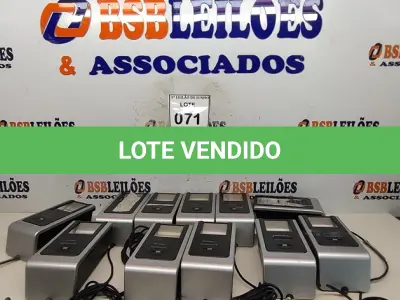 LOTE 071 - 11 SCANNER BIOMÉTRICO. (NO ESTADO) ATENÇÃO! FAZER A VISITAÇÃO ANTES DE ARREMATAR, NÃO SABEMOS SE FUNCIONA, LEILÃO NÃO TEM GARANTIA E NEM DEVOLUÇÃO, SUJEITO A POSSÍVEIS AVARIAS VISÍVEIS/OCULTAS E/OU AUSÊNCIA DE COMPONENTES.