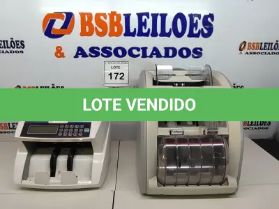 LOTE 172 - 02 CONTADORAS DE CÉDULAS SEM MARCA APARENTE. (NO ESTADO) ATENÇÃO! FAZER A VISITAÇÃO ANTES DE ARREMATAR, NÃO SABEMOS SE FUNCIONA, LEILÃO NÃO TEM GARANTIA E NEM DEVOLUÇÃO, SUJEITO A POSSÍVEIS AVARIAS VISÍVEIS/OCULTAS E/OU AUSÊNCIA DE COMPONENTES.
