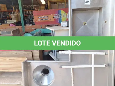 LOTE 335 - 01 PIA EM INOX.  (NO ESTADO EM QUE SE ENCONTRA. SUJEITO A AVARIAS OCULTAS/VISÍVEIS.)