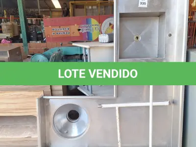 LOTE 335 - 01 PIA EM INOX.  (NO ESTADO EM QUE SE ENCONTRA. SUJEITO A AVARIAS OCULTAS/VISÍVEIS.)