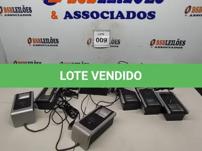 LOTE 009 - 10 LEITORES BIOMÉTRICOS. ATENÇÃO! FAZER A VISITAÇÃO ANTES DE ARREMATAR, NÃO SABEMOS SE FUNCIONA, LEILÃO NÃO TEM GARANTIA E NEM DEVOLUÇÃO, SUJEITO A POSSÍVEIS AVARIAS VISÍVEIS/OCULTAS E/OU AUSÊNCIA DE COMPONENTES.