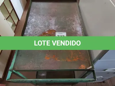 LOTE 222 - 01 CARRINHO DE TRANSPORTE COM RODINHAS. (NO ESTADO) ATENÇÃO! FAZER A VISITAÇÃO ANTES DE ARREMATAR, NÃO SABEMOS SE FUNCIONA, LEILÃO NÃO TEM GARANTIA E NEM DEVOLUÇÃO, SUJEITO A POSSÍVEIS AVARIAS VISÍVEIS/OCULTAS E/OU AUSÊNCIA DE COMPONENTES.