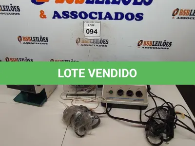 LOTE 094 - 03 EQUIPAMENTOS ODONTOLÓGICOS. (NO ESTADO) ATENÇÃO! FAZER A VISITAÇÃO ANTES DE ARREMATAR, NÃO SABEMOS SE FUNCIONA, LEILÃO NÃO TEM GARANTIA E NEM DEVOLUÇÃO, SUJEITO A POSSÍVEIS AVARIAS VISÍVEIS/OCULTAS E/OU AUSÊNCIA DE COMPONENTES.