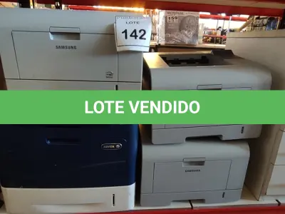 LOTE 142 - 04 IMPRESSORAS, SENDO 03 MODELOS ML 3471ND MARCA SAMSUNG E 01 IMPRESSORA PHASER 4600 MARCA XEROX. (NO ESTADO) ATENÇÃO! FAZER A VISITAÇÃO ANTES DE ARREMATAR, NÃO SABEMOS SE FUNCIONA, LEILÃO NÃO TEM GARANTIA E NEM DEVOLUÇÃO, SUJEITO A POSSÍVEIS AVARIAS VISÍVEIS/OCULTAS E/OU AUSÊNCIA DE COMPONENTES.