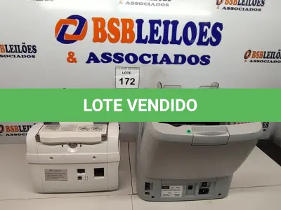 LOTE 172 - 02 CONTADORAS DE CÉDULAS SEM MARCA APARENTE. (NO ESTADO) ATENÇÃO! FAZER A VISITAÇÃO ANTES DE ARREMATAR, NÃO SABEMOS SE FUNCIONA, LEILÃO NÃO TEM GARANTIA E NEM DEVOLUÇÃO, SUJEITO A POSSÍVEIS AVARIAS VISÍVEIS/OCULTAS E/OU AUSÊNCIA DE COMPONENTES.