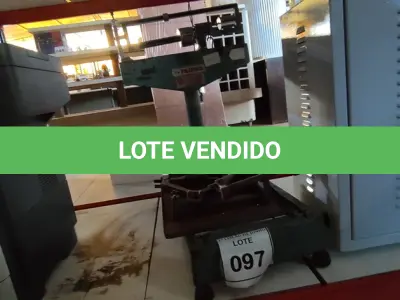 LOTE 097 - 01 BALANÇA MARCA FILIZOLA. (NO ESTADO) ATENÇÃO! FAZER A VISITAÇÃO ANTES DE ARREMATAR, NÃO SABEMOS SE FUNCIONA, LEILÃO NÃO TEM GARANTIA E NEM DEVOLUÇÃO, SUJEITO A POSSÍVEIS AVARIAS VISÍVEIS/OCULTAS E/OU AUSÊNCIA DE COMPONENTES.