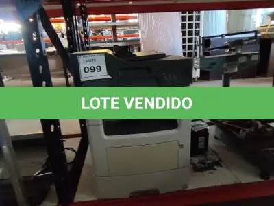 LOTE 099 - 01 IMPRESSORA NX611DE MARCA LEXMARK. (NO ESTADO) ATENÇÃO! FAZER A VISITAÇÃO ANTES DE ARREMATAR, NÃO SABEMOS SE FUNCIONA, LEILÃO NÃO TEM GARANTIA E NEM DEVOLUÇÃO, SUJEITO A POSSÍVEIS AVARIAS VISÍVEIS/OCULTAS E/OU AUSÊNCIA DE COMPONENTES.