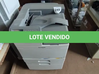 LOTE 249 - 01 IMPRESSORA MULTIFUNCIONAL COLORIDA C950DE MARCA LEXMARK. (NO ESTADO) ATENÇÃO! FAZER A VISITAÇÃO ANTES DE ARREMATAR, NÃO SABEMOS SE FUNCIONA, LEILÃO NÃO TEM GARANTIA E NEM DEVOLUÇÃO, SUJEITO A POSSÍVEIS AVARIAS VISÍVEIS/OCULTAS E/OU AUSÊNCIA DE COMPONENTES.