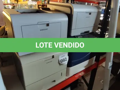 LOTE 092 - 04 IMPRESSORAS SENDO, 03 MODELOS ML-3471ND SAMSUNG E 01 PHASER 4600 MARCA XEROX.  (NO ESTADO) ATENÇÃO! FAZER A VISITAÇÃO ANTES DE ARREMATAR, NÃO SABEMOS SE FUNCIONA, LEILÃO NÃO TEM GARANTIA E NEM DEVOLUÇÃO, SUJEITO A POSSÍVEIS AVARIAS VISÍVEIS/OCULTAS E/OU AUSÊNCIA DE COMPONENTES.