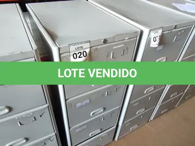 LOTE 020 - 01 ARQUIVO DE AÇO 04 GAVETAS. (NO ESTADO) ATENÇÃO! FAZER A VISITAÇÃO ANTES DE ARREMATAR, NÃO SABEMOS SE FUNCIONA, LEILÃO NÃO TEM GARANTIA E NEM DEVOLUÇÃO, SUJEITO A POSSÍVEIS AVARIAS VISÍVEIS/OCULTAS E/OU AUSÊNCIA DE COMPONENTES.