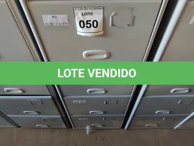 LOTE 050 - 01 ARQUIVO DE AÇO 04 GAVETAS. (NO ESTADO) ATENÇÃO! FAZER A VISITAÇÃO ANTES DE ARREMATAR, NÃO SABEMOS SE FUNCIONA, LEILÃO NÃO TEM GARANTIA E NEM DEVOLUÇÃO, SUJEITO A POSSÍVEIS AVARIAS VISÍVEIS/OCULTAS E/OU AUSÊNCIA DE COMPONENTES.