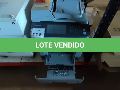 LOTE 119 - 01 IMPRESSORA MULTIFUNCIONAL SCX-5835FN SAMSUNG. (NO ESTADO) ATENÇÃO! FAZER A VISITAÇÃO ANTES DE ARREMATAR, NÃO SABEMOS SE FUNCIONA, LEILÃO NÃO TEM GARANTIA E NEM DEVOLUÇÃO, SUJEITO A POSSÍVEIS AVARIAS VISÍVEIS/OCULTAS E/OU AUSÊNCIA DE COMPONENTES.