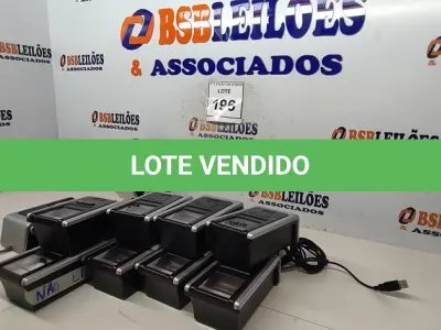 LOTE 196 - 11 LEITORES BIOMÉTRICOS MODELO SUPREMA MARCA AKIYAMA. (NO ESTADO) ATENÇÃO! FAZER A VISITAÇÃO ANTES DE ARREMATAR, NÃO SABEMOS SE FUNCIONA, LEILÃO NÃO TEM GARANTIA E NEM DEVOLUÇÃO, SUJEITO A POSSÍVEIS AVARIAS VISÍVEIS/OCULTAS E/OU AUSÊNCIA DE COMPONENTES.