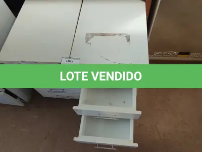 LOTE 154 - 02 GAVETEIROS DE ESCRITÓRIO. (NO ESTADO) ATENÇÃO! FAZER A VISITAÇÃO ANTES DE ARREMATAR, NÃO SABEMOS SE FUNCIONA, LEILÃO NÃO TEM GARANTIA E NEM DEVOLUÇÃO, SUJEITO A POSSÍVEIS AVARIAS VISÍVEIS/OCULTAS E/OU AUSÊNCIA DE COMPONENTES.