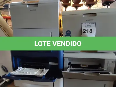 LOTE 218 - 04 IMPRESSORAS SENDO 02 ML-3561ND, 01 ML-4551ND MARCA SAMSUNG E 01 PHASER4600 MARCA XEROX. (NO ESTADO) ATENÇÃO! FAZER A VISITAÇÃO ANTES DE ARREMATAR, NÃO SABEMOS SE FUNCIONA, LEILÃO NÃO TEM GARANTIA E NEM DEVOLUÇÃO, SUJEITO A POSSÍVEIS AVARIAS VISÍVEIS/OCULTAS E/OU AUSÊNCIA DE COMPONENTES.