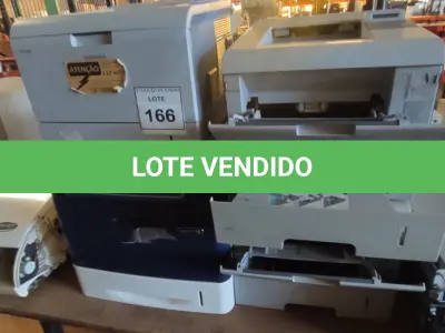 LOTE 166 - 04 IMPRESSORAS, SENDO 03 MODELOS ML-3561ND MARCA SAMSUNG E 01 IMPRESSORA PHASER 4600 MARCAS XEROX. (NO ESTADO) ATENÇÃO! FAZER A VISITAÇÃO ANTES DE ARREMATAR, NÃO SABEMOS SE FUNCIONA, LEILÃO NÃO TEM GARANTIA E NEM DEVOLUÇÃO, SUJEITO A POSSÍVEIS AVARIAS VISÍVEIS/OCULTAS E/OU AUSÊNCIA DE COMPONENTES.