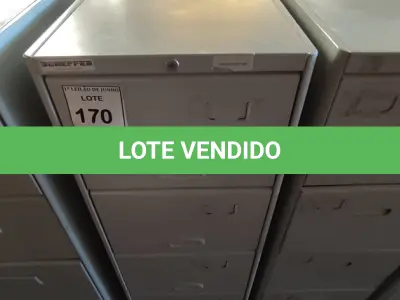 LOTE 170 - 01 ARQUIVO DE AÇO 04 GAVETAS. (NO ESTADO) ATENÇÃO! FAZER A VISITAÇÃO ANTES DE ARREMATAR, NÃO SABEMOS SE FUNCIONA, LEILÃO NÃO TEM GARANTIA E NEM DEVOLUÇÃO, SUJEITO A POSSÍVEIS AVARIAS VISÍVEIS/OCULTAS E/OU AUSÊNCIA DE COMPONENTES.