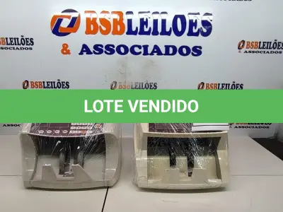 LOTE 188 - 02 CONTADORES DE CÉDULAS. (NO ESTADO) ATENÇÃO! FAZER A VISITAÇÃO ANTES DE ARREMATAR, NÃO SABEMOS SE FUNCIONA, LEILÃO NÃO TEM GARANTIA E NEM DEVOLUÇÃO, SUJEITO A POSSÍVEIS AVARIAS VISÍVEIS/OCULTAS E/OU AUSÊNCIA DE COMPONENTES.