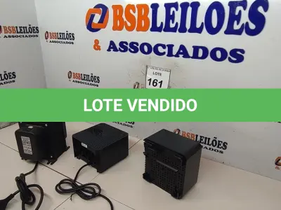 LOTE 161 - 02 ESTABILIZADORES DE TENSÃO E 01 TRANSFORMADOR ISOLADOR. (NO ESTADO) ATENÇÃO! FAZER A VISITAÇÃO ANTES DE ARREMATAR, NÃO SABEMOS SE FUNCIONA, LEILÃO NÃO TEM GARANTIA E NEM DEVOLUÇÃO, SUJEITO A POSSÍVEIS AVARIAS VISÍVEIS/OCULTAS E/OU AUSÊNCIA DE COMPONENTES.