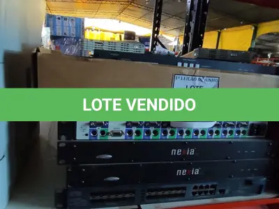 LOTE 131 - 01 LOTE COM 02 ROTEADORES, 01 COMPUTADOR DE MATRIZ DE VÍDEO E ÁUDIO, 01 SWITCH DE REDE, 02 PROCESSADORES DE SINAL ÁUDIO/ VÍDEO MARCA BIAMP NEXIA VC E 01 SWITCH HP. (NO ESTADO) ATENÇÃO! FAZER A VISITAÇÃO ANTES DE ARREMATAR, NÃO SABEMOS SE FUNCIONA, LEILÃO NÃO TEM GARANTIA E NEM DEVOLUÇÃO, SUJEITO A POSSÍVEIS AVARIAS VISÍVEIS/OCULTAS E/OU AUSÊNCIA DE COMPONENTES.