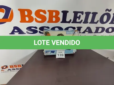 LOTE 139 - 01 COLCHÃO INFLÁVEL DE CASAL. (NO ESTADO) ATENÇÃO! FAZER A VISITAÇÃO ANTES DE ARREMATAR, NÃO SABEMOS SE FUNCIONA, LEILÃO NÃO TEM GARANTIA E NEM DEVOLUÇÃO, SUJEITO A POSSÍVEIS AVARIAS VISÍVEIS/OCULTAS E/OU AUSÊNCIA DE COMPONENTES.